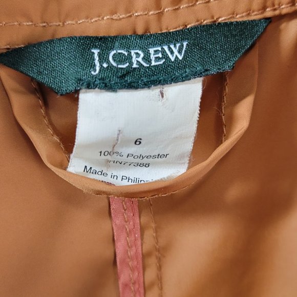 J. CREW lightweight hoodie jacket  Sz 6 - Picture 9 of 9